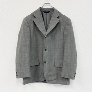 Brooks Brothers 訂製夾克，3 粒扣，格紋圖案，灰色，古著。