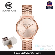 [Official Warranty] Michael Kors MK4340 Women's Pyper Three-Hand Rose Gold-Tone Stainless Steel Watc