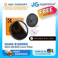 K&F Concept NANO-B Series ND2 to ND400 Lens Filter w/ Circular Polarizer & Cap | 67mm,72mm,77mm,82mm