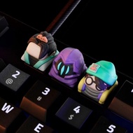 Valorant Keycap Original Omen Sage KILLJOY Anime Keyboards Keycaps Game Peripheral Stereoscopic Key 