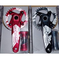 ۞ ¤ ◸ ♞,♘,♙Sagmit crankset evo3 /generation 3.0 1x 36t/34t alloy mtb crank&Sagmit edison crankset w