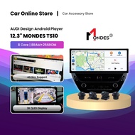 MONDES TS10 12.3 Inch Android Player 8 Core 2K QLED 8GB+256GB/4GB+64GB DSP Amp 4G SIM AHD 360/Revers