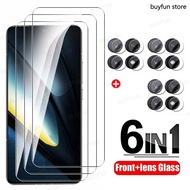 6-in-1 Tempered Glass For Xiaomi Poco X7 x6 f6 m6 pro Mi poko M FX 6 4G 5G Full Cover Screen Protect