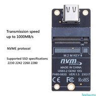 Best M 2 NVMe Hard Disk Enclosure Adapter Card JMS583 10Gbps m2 to Type-C USB3 1 Gen2 1000Mb -s M2 S