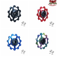 MALCOLM1 Bike Ceramic Bearing Guide MTB Jockey Wheel Aluminum 13T 14T 15T Rear Guide Wheel Guide Cyc
