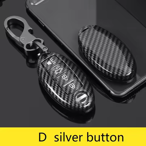 Glossy Carbon fiber ABS Car Key Case Fob Cover For infiniti FX35 FX37 FX50 G25 G35 G37 JX35 M35 M37 