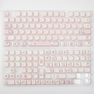 [Top]MOA Highly Pink Snack Bunny Keycap Cute Compatible V99 F98 S99 104 68 75 82  Etc.