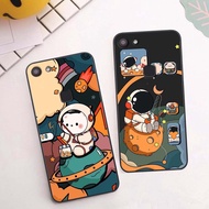 Vivo V7 / V7 Plus / V7 + Case With Astronaut, cute Universe Print Protects Phone camera