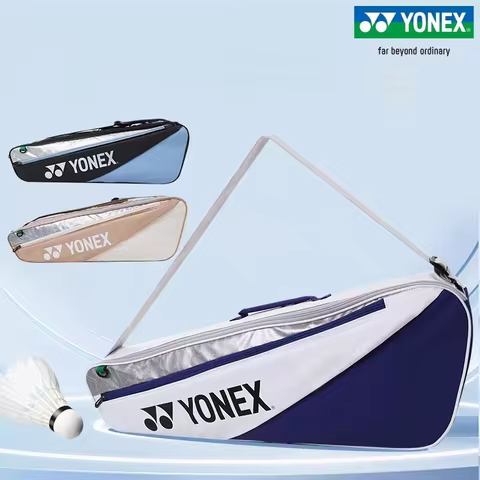YONEX Badminton Backpack Double Shoulder Large Bag 3-Racket Sports Tennis Bag BA52523CR