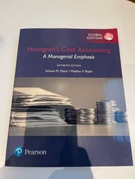 Horngren's Cost Accounting : A managerial emphasis - 16th edition