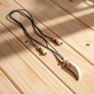 【原風藝站】陶製山豬牙項鏈 | 勇士| 原住民 族服 台灣印象