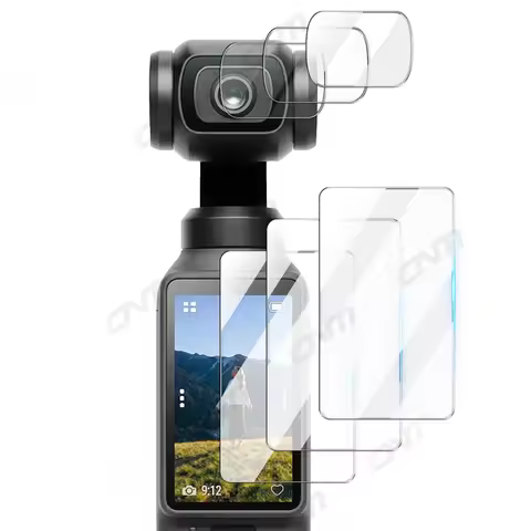 9H Tempered Glass For DJI Osmo Pocket 4 3, Ultra-Clear Glass Camera Lens Screen Protector Film For D