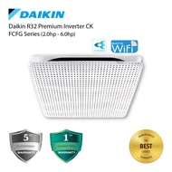 DAIKIN 2.0-6.0HP Inverter Ceiling Cassette Air Conditioner FCFG Revo Series R32 Built-in WiFi