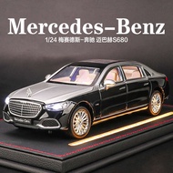 โมเดลรถ -Benz Maybach S680 ขนาดใหญ่ ของเล่นรถมีเสียงและแสง โมเดลรถจำลอง ของขวัญวันเกิด