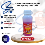MILI PARACETAMOL SYRUP 250MG/5ML ALCOHOL FREE 60ML - LABEL OREN - RASBERRY FLAVOUR 60ML - UNTUK DEMA