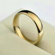 cincin slim gold emas titanium - cincin couple-cincin pria wanita