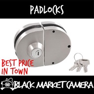 [BMC] Glass Door Lock / Padlocks / Personal / Home / Office *Fits 5mm to 16mm Glass Doors (On 12mm g