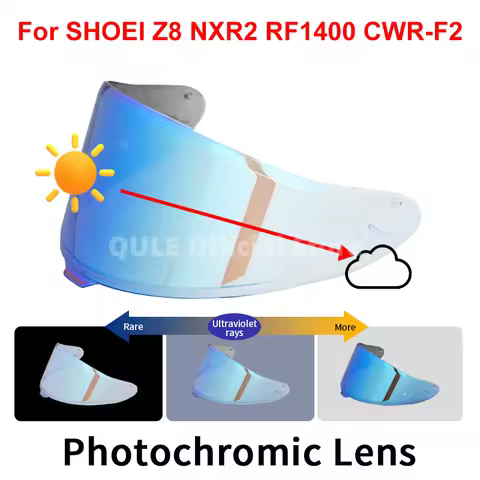 Photochromic Visor for SHOEI RF1400 RF-1400 NXR2 CWR-F2 Z8 CWR-F2R X15 X-15 X-Fifteen X-SPR Pro Auto