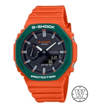 [Watchwagon] Casio G-Shock GA-2110SC-4A Orange and Green Analog Digital Gents Sports Watch Casioak g