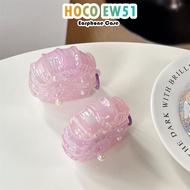 【In Stock】For HOCO EW51 Casing Case Soft Silicone Earphone Case Gradient Colour Seashell NO.2