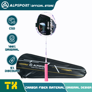 Raket Bulutangkis ALPSPORT TX Serat Karbon 4u 100G Cocok untuk Pemula dan Pelajar Raket Serangan ALP