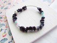 不規則舒俱徠 藍紋瑪瑙 紅紋石 天河石 925純銀【自由自在】