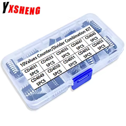 50PCS Integrated Circuit Counter/Divider Combination KIT CD4031 CD4033 CD4035 CD4047 CD4045 CD4049 C