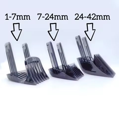 1-7mm/7-24mm/24-42mm Hair Trimmer Clipper Comb Fit For Philips Norelco Beard Trimmer Shaver HC9490 H