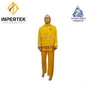 Jas Hujan Samudra GOSAVE / Rain Suit BAJU + CELANA Kuning Mantel