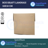Laminated Kraft Box 18x18 | Rice Box | 18 x 18 Brown Food Packaging Box