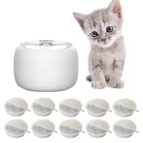 10PCS Cats Fountain Filters Filtration System Nonwoven Filter Foam Water Purifications Filters Cats 
