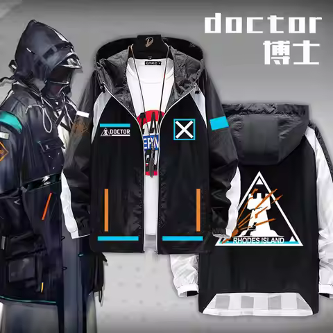 Game Arknights Anime merchandise Doctor Clothes for Men and Women, Sun Protection Jacket, Summer Thi