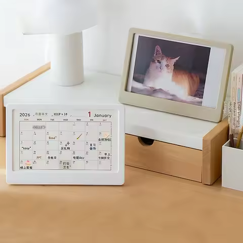 1PC Wall Mounted Calendar 2026 Calendar Stand Multi Functional Photo Frame Monthly Calendar 2-in-1 D