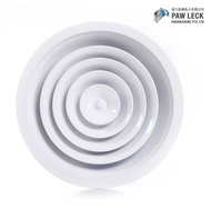 High-Quality Aluminum Round Ceiling Diffuser with Fan Blade Damper for HVAC Ventilation System