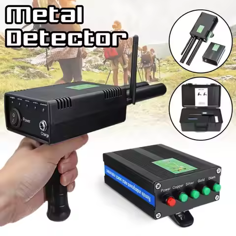 AKS Plus Portable Underground Metal Detector Remote Positioning Circuit Gold Detectors 360-440Hz 20 
