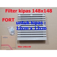 PLASTIC FAN FILTER 12 x 12cm / 4 INCH SQUARE PLASTIC FAN COVER