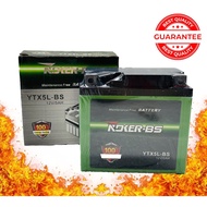 BATTERY YTX5 L-BS ROKER-BS SUPER HEAVY DUTY (LONG LIFE )VS125/VARIO125/V100/KTM125/VS150)