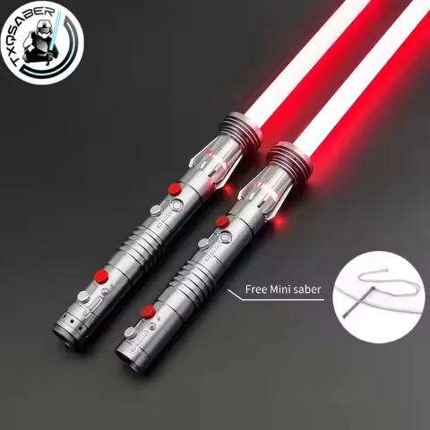 TXQSABER Special Edition Darth maul Heavy Dueling Lightsaber Bluetooth Control Colors Changing Blast