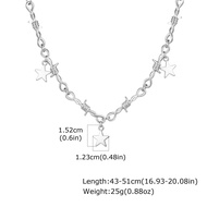 Vnox Y2k Star Necklace Gothic Star Necklace for Men Women Cute Star Pendant Choker Necklace Fashion