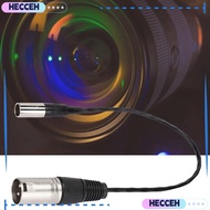 HECCEH Mini XLR 3Pin Male to XLR Male, Stable 30cm/11.81in Audio Camera Mic Cord, Flexible Plug and 