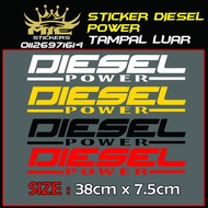 sticker DIESEL POWER for 4x4 Ranger, Hilux,Triton, D-max, Navara