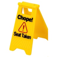 🇸🇬SG Mini Chope Sign Board Keychain | Funny Seat Reservation Marker | Foldable & Portable Bag Access