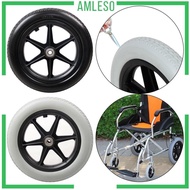 [Amleso] 12inch Replacement Rear Wheels Casters Heavy Duty for Wheelchairs Walkers