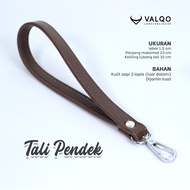 [VALQO] Tali Pendek kulit Sapi Tali Tas Clutch handbag Pouch Tas Wanita Pria