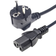 EU Power Cord Europe CEE7/7  to IEC320 C15 Extension Cable For UPS PDU AC Adapter Lead 3x0.75mm Powe