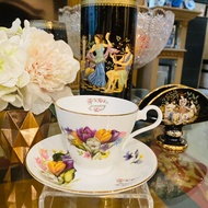 Tea Cup Saucer Aynsley England Month January Luxurious Beautiful