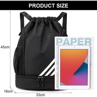 【Malaysia Spot】Gym bag, sport drawstring bag,basketball and football bag，beg sukan , beg bola bagpac