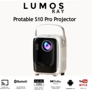 S10 Portable Movie Mini Projector Full HD 1080P Android 6.0 8000mAH แบตเตอรี่ โฮมเธียเตอร์วิดีโอโปรเ