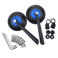 กระจกมอเตอร์ไซค์ สีดำ พร้อมกล่อง กระจกมองข้างมอเตอร์ไซค์ กระจกแต่งมอเตอร์ไซค์ for VESPA Sprint Prima