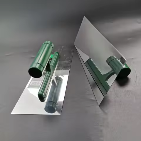 Professional Grade Bricklaying Trowel with Plastic Handle Stainless Steel Cement Scraper Mud Board f